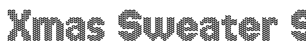 Xmas Sweater Stitch font preview